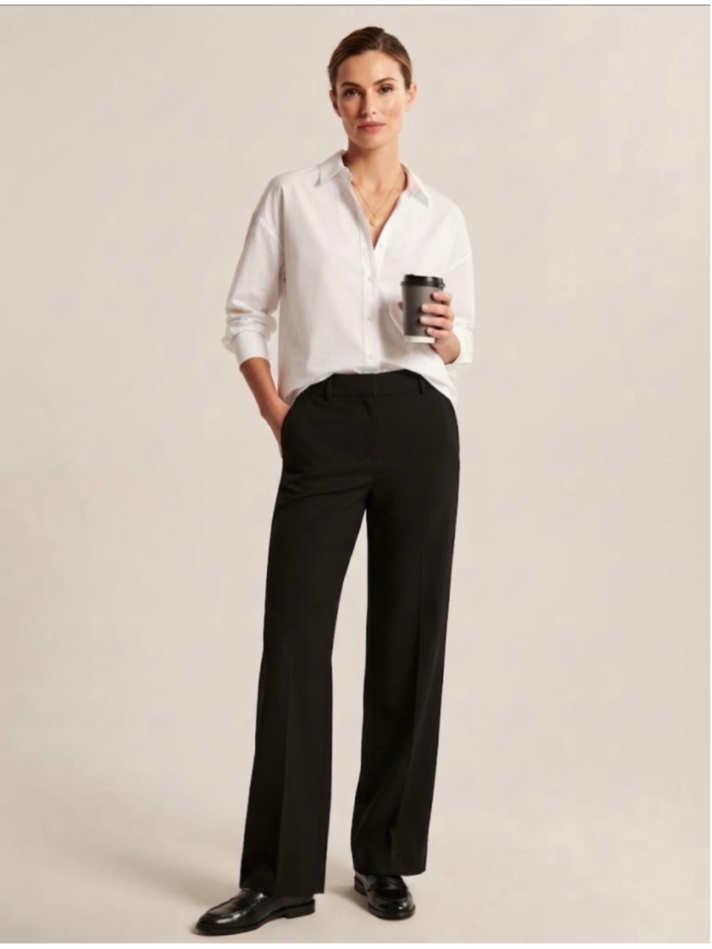 New York & Company Black Trousers Size 4 Tall